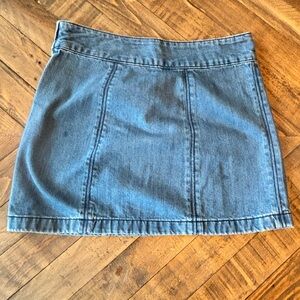 Free People Denim Mini Skirt